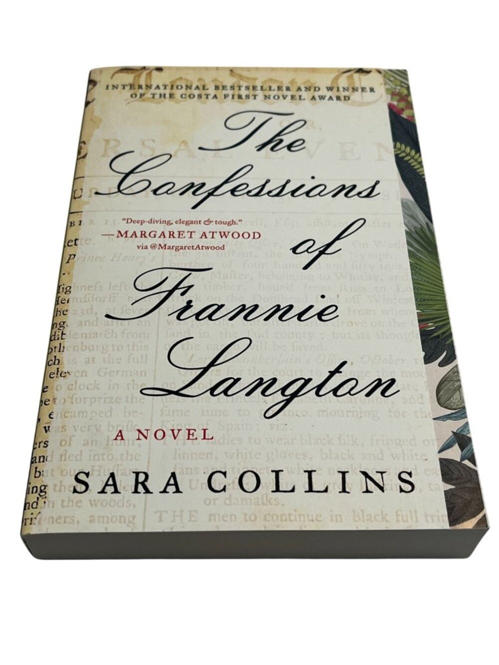 Confessions of Frannie Langton Sara Collins Paperback Historical Fiction Book